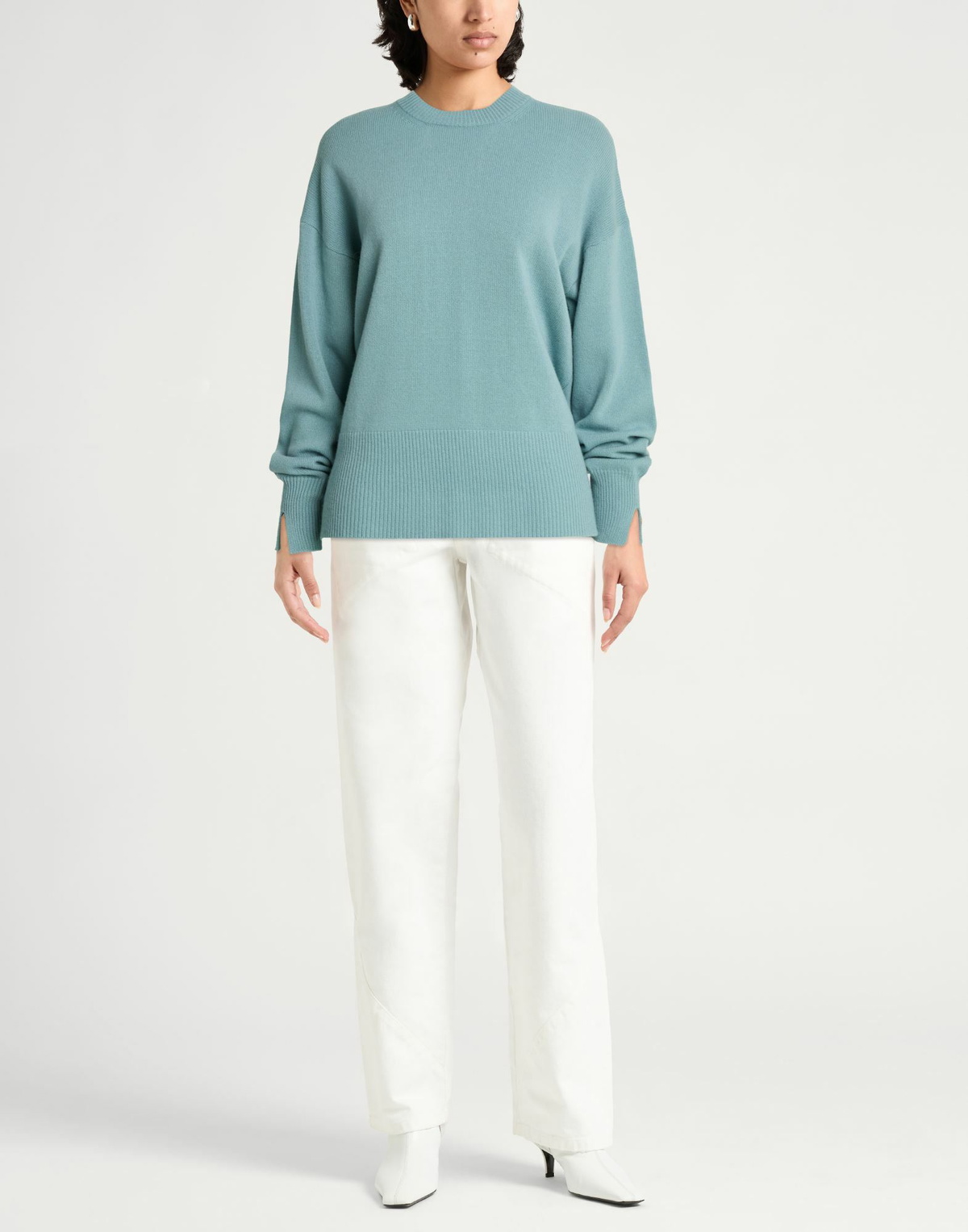 Roberto Collina Womens Sweater Sky in Blue