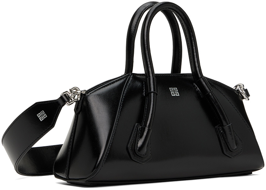 ハンドバッグ Givenchy Black Leather Mini Antigona Handbag Mini Antigona bag in grained leather in - black | Givenchy US