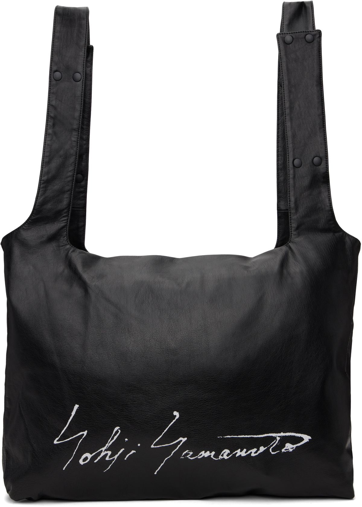 Yohji Yamamoto Black Peel Tote Yohji Yamamoto