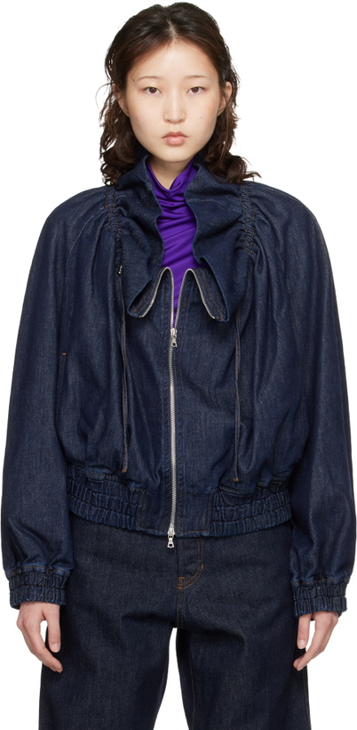 Photo: Dries Van Noten Blue Cocoon Denim Jacket