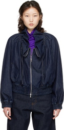 Dries Van Noten Blue Cocoon Denim Jacket