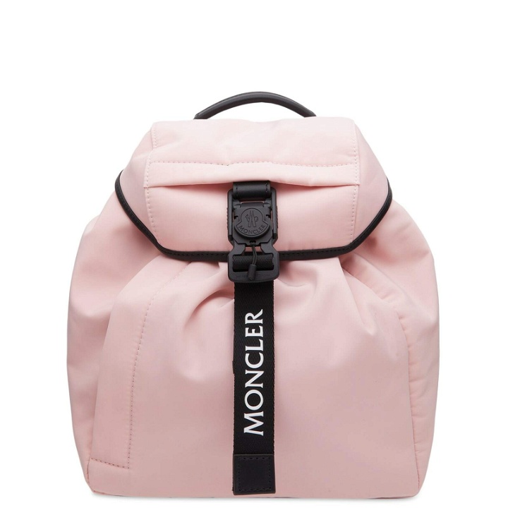 Photo: Moncler Women's Trick Logo Backpack in Pink