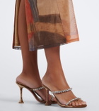 Amina Muaddi Gigi embellished velvet mules