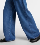 Frame High-rise wide-leg jeans