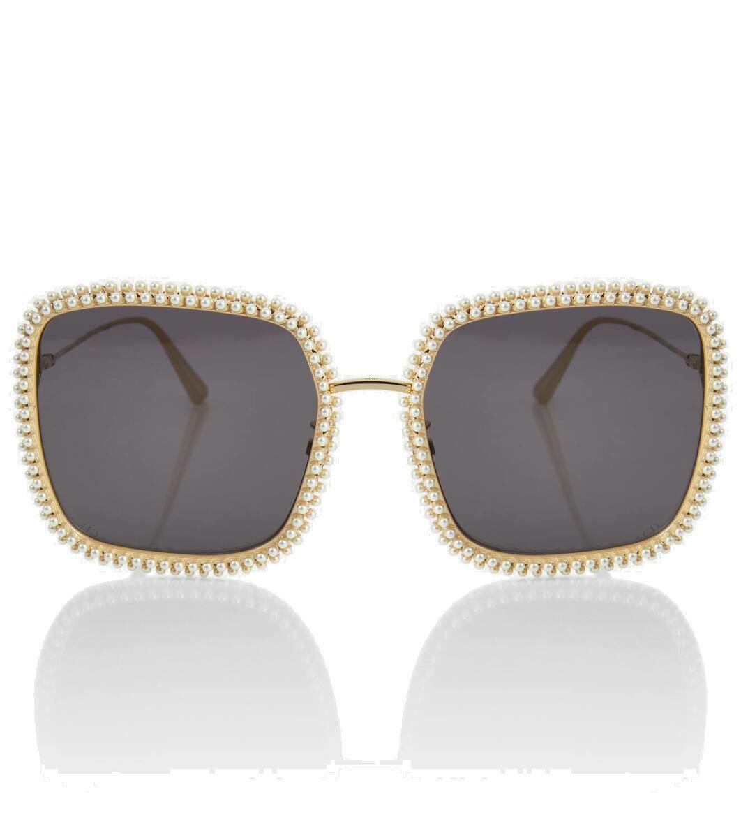 Photo: Dior Eyewear MissDior S2U embellished square sunglasses