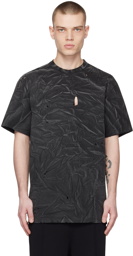 424 Black Distressed T-Shirt