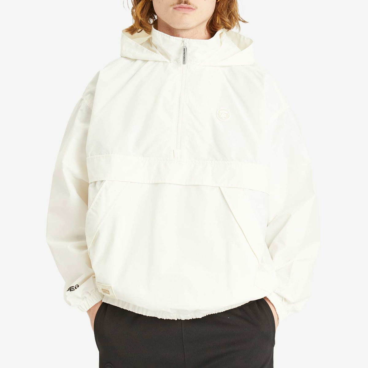 関送込♪AAPE BY A BATHING APE/AAPE NOW ANORAK JACKET Men's AAPE Now Anorak Jacket in Ivory AAPE by A Bathing Ape