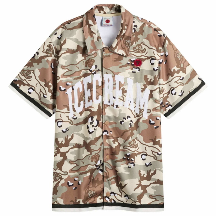 Photo: ICECREAM Men's Choc Chip Baseball Jersey in Camo
