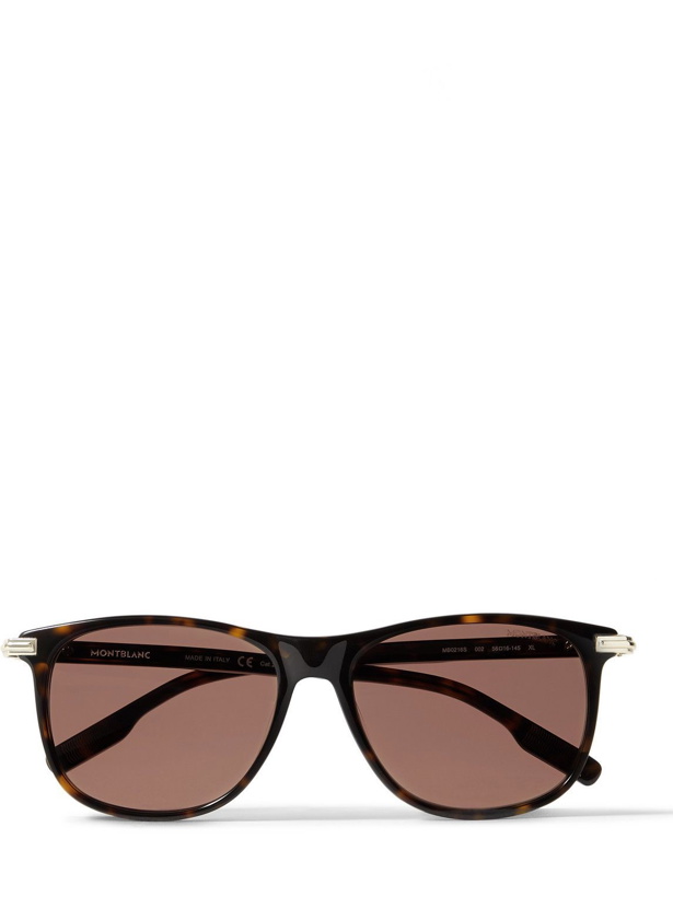 Photo: Montblanc - Square-Frame Tortoiseshell Acetate Sunglasses