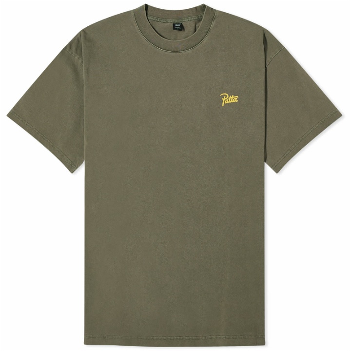 Photo: Patta Men's Reflect And Manifest Washed T-Shirt in Beetle