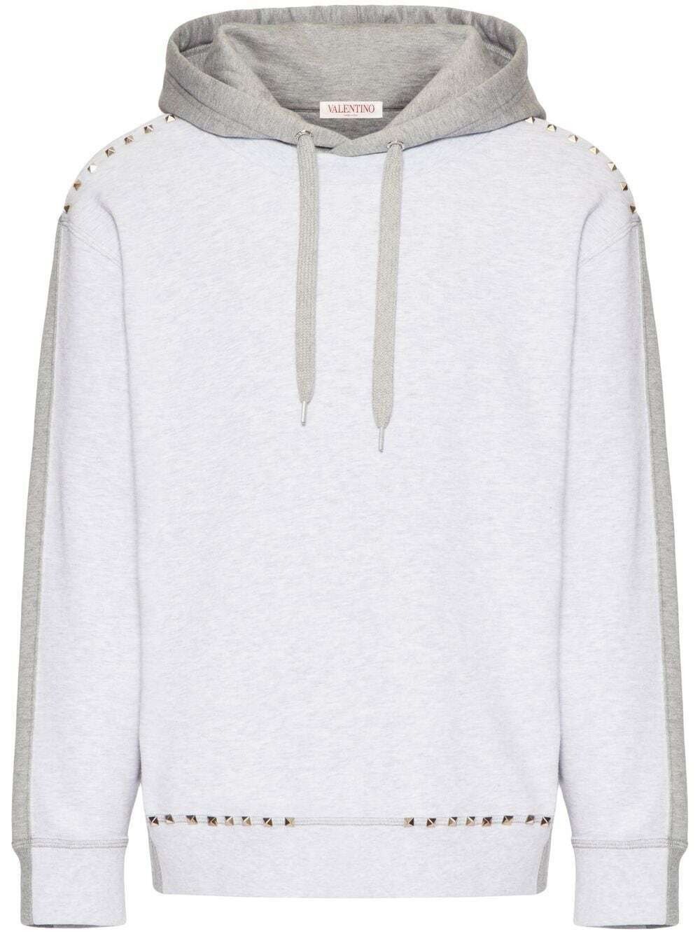 VALENTINO - Rockstud Spike Cotton Hoodie Valentino
