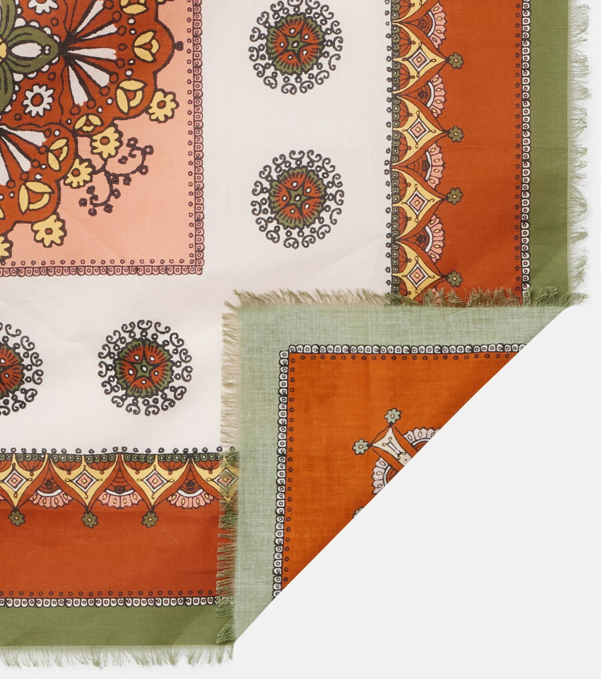 Alémais Contina Midi fringed cotton scarf