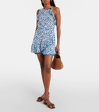 Poupette St Barth Alida printed ruffled top