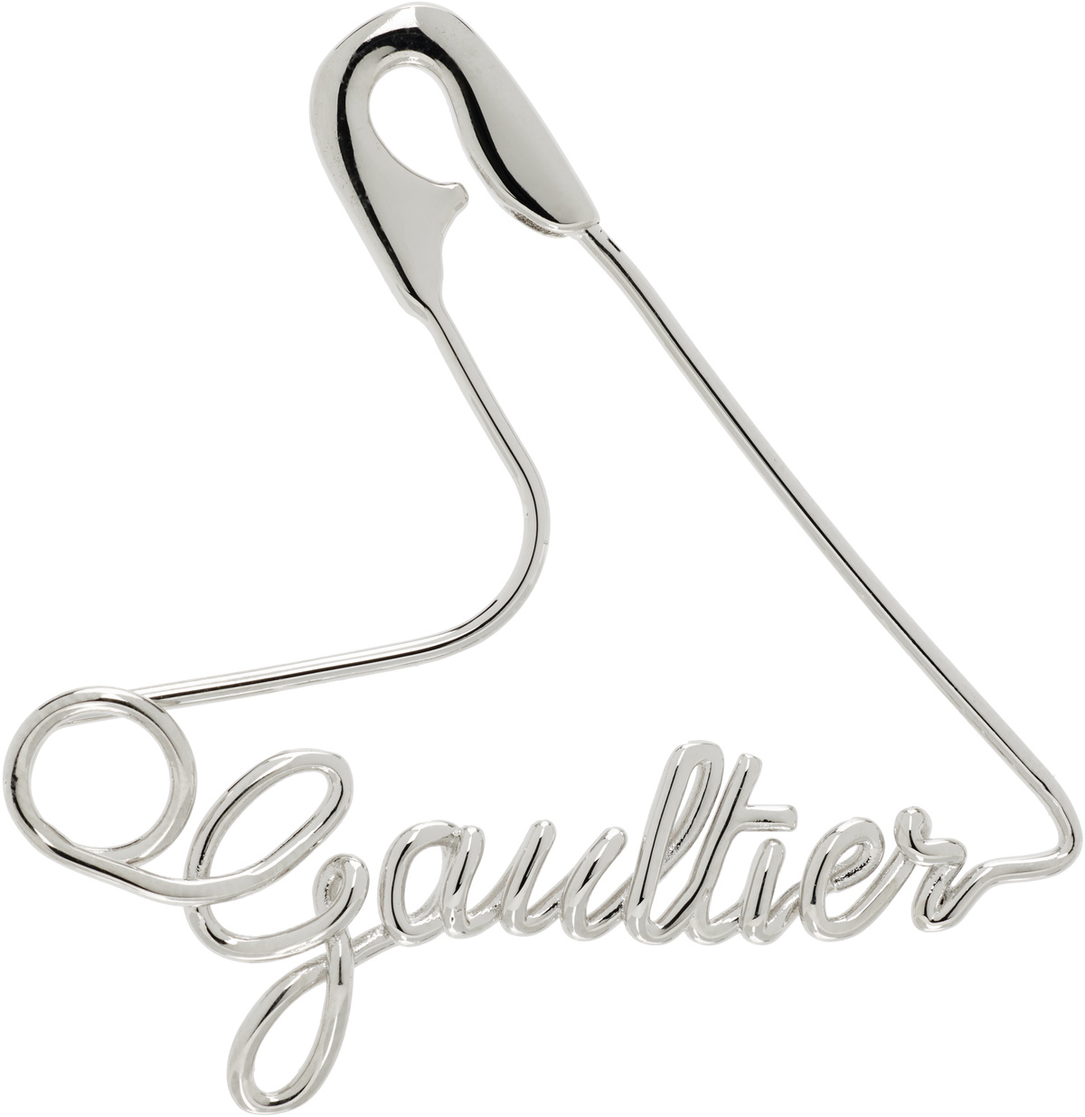 Jean Paul Gaultier 'The Heart Safety Pin' Single Earring