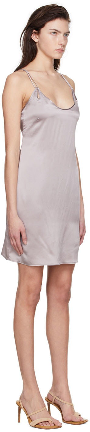 Araks SSENSE Exclusive Grey Silk Mini Dress