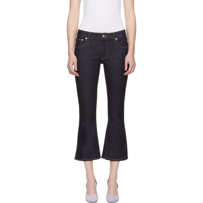 Photo: Carven Blue Cropped Flared Jeans
