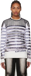 Y/Project White Jean Paul Gaultier Edition Sweater
