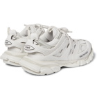 Balenciaga - Track Nylon, Mesh and Rubber Sneakers - White