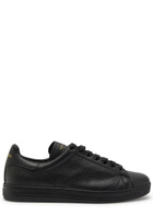 Tom Ford Warwick Grained Leather Sneakers Black