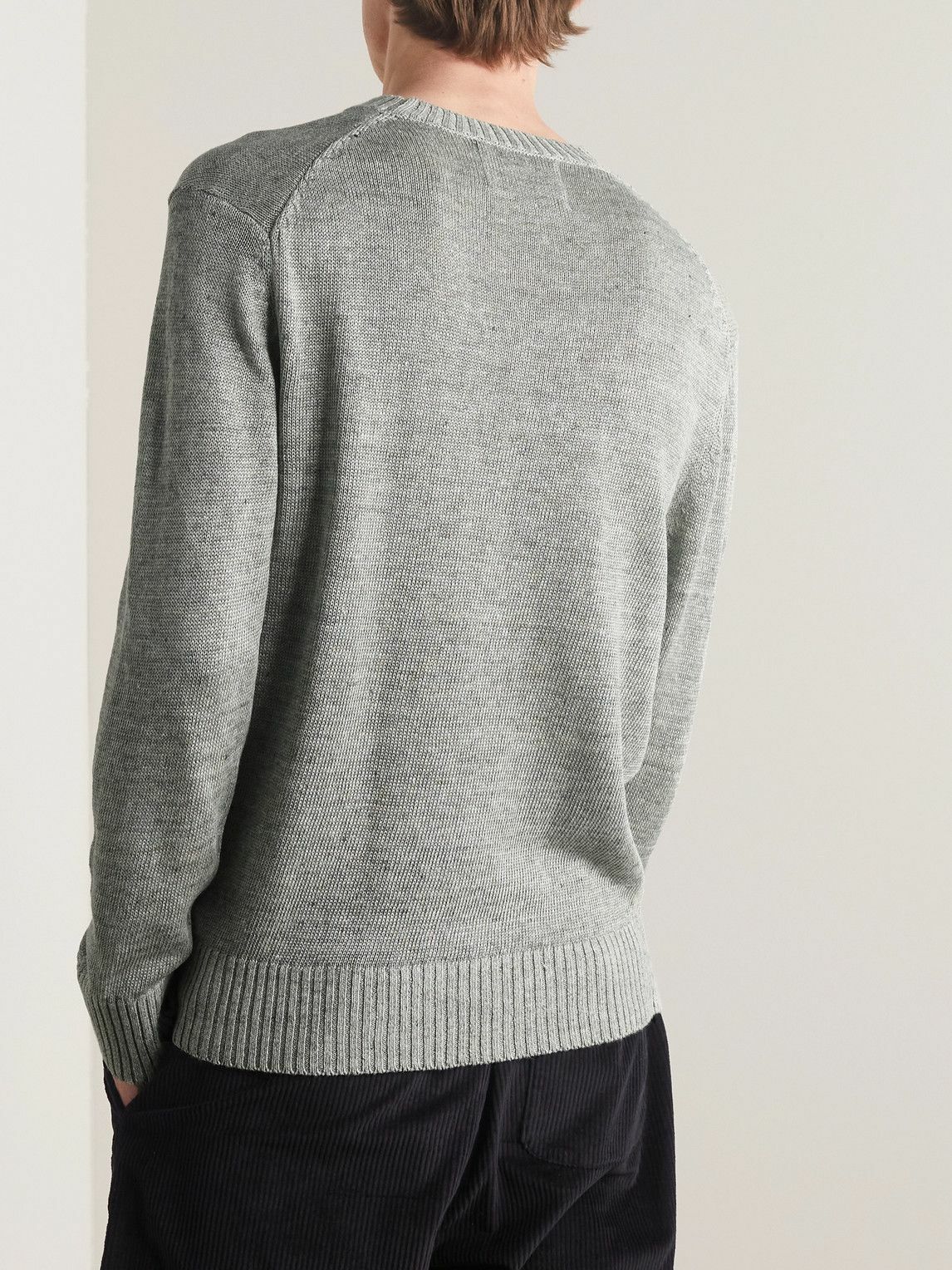 NN07 - Jaden 6548 Linen Sweater - Green NN07