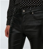 Saint Laurent - Skinny-fit stretch leather pants