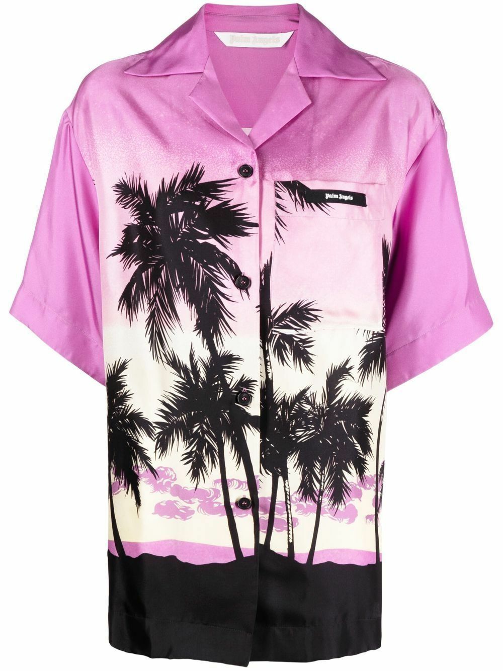Palm Angels Banana Bowling Shirt Shirts 600048564nvy main image 1