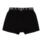 mastermind WORLD Two-Pack Black Silk Logo Boxer Briefs