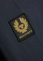 Belstaff Cargo Logo-appliquéd Cotton-blend Overshirt Navy