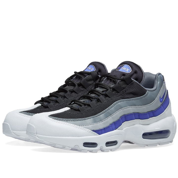 Photo: Nike Air Max 95 Essential White, Violet, Grey & Black