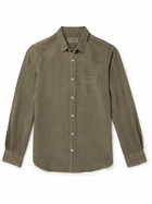 Officine Générale - Lipp Garment-Dyed Lyocell Shirt - Green