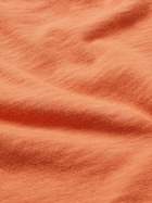 Velva Sheen - Slim-Fit Slub Cotton-Jersey T-Shirt - Orange