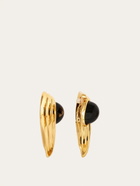Ferragamo Womens Earrings with gems in Black