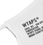WTAPS - PVI Printed Jersey Face Mask - White