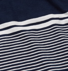 Orlebar Brown - Sammy Striped Cotton-Jersey T-Shirt - Men - Navy