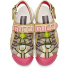Gucci Beige Tinsel Sandals
