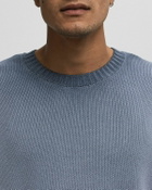 Reternity OIL WASHED KNIT SWEATER Blue Mens Pullover