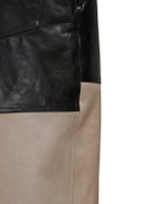PETER DO Leather & Canvas Cropped Pants