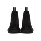 Alexander McQueen Black Galaxy Lace-Up Boots