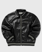Reternity DISTRESSED LEATHER BOMBER JACKET Black Men