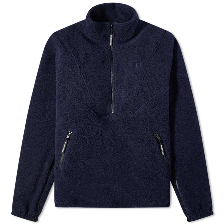 Photo: Balenciaga Faux Shearling Fleece Tech Zip Jacket