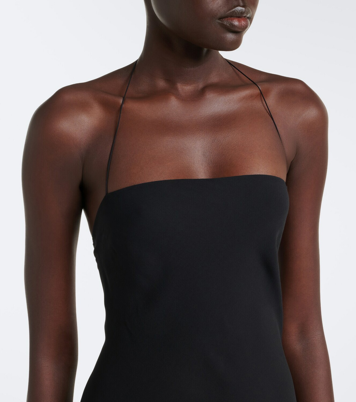 The Row Javier silk georgette gown