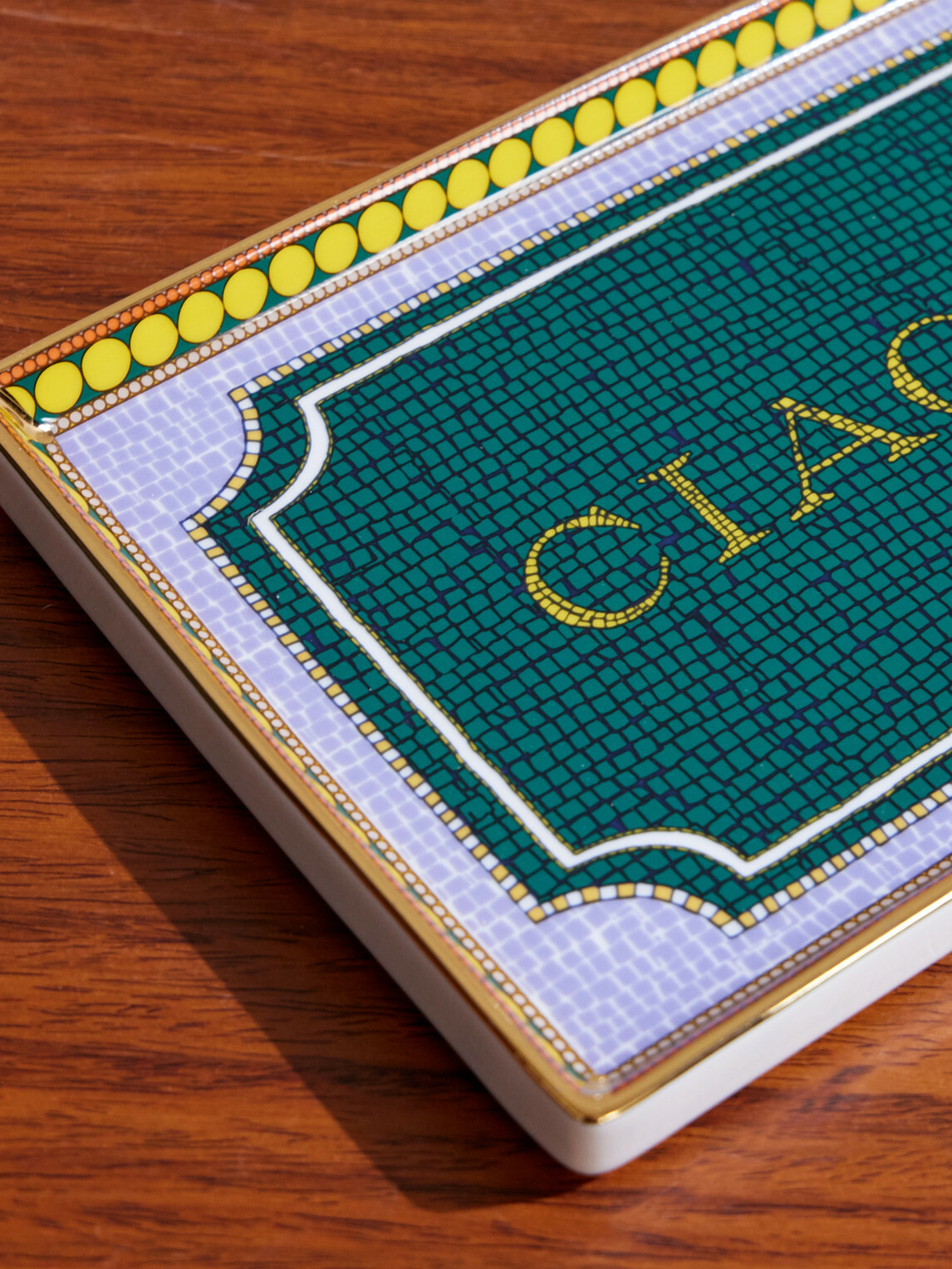 La DoubleJ - Ciao Babe Porcelain Tray - Green