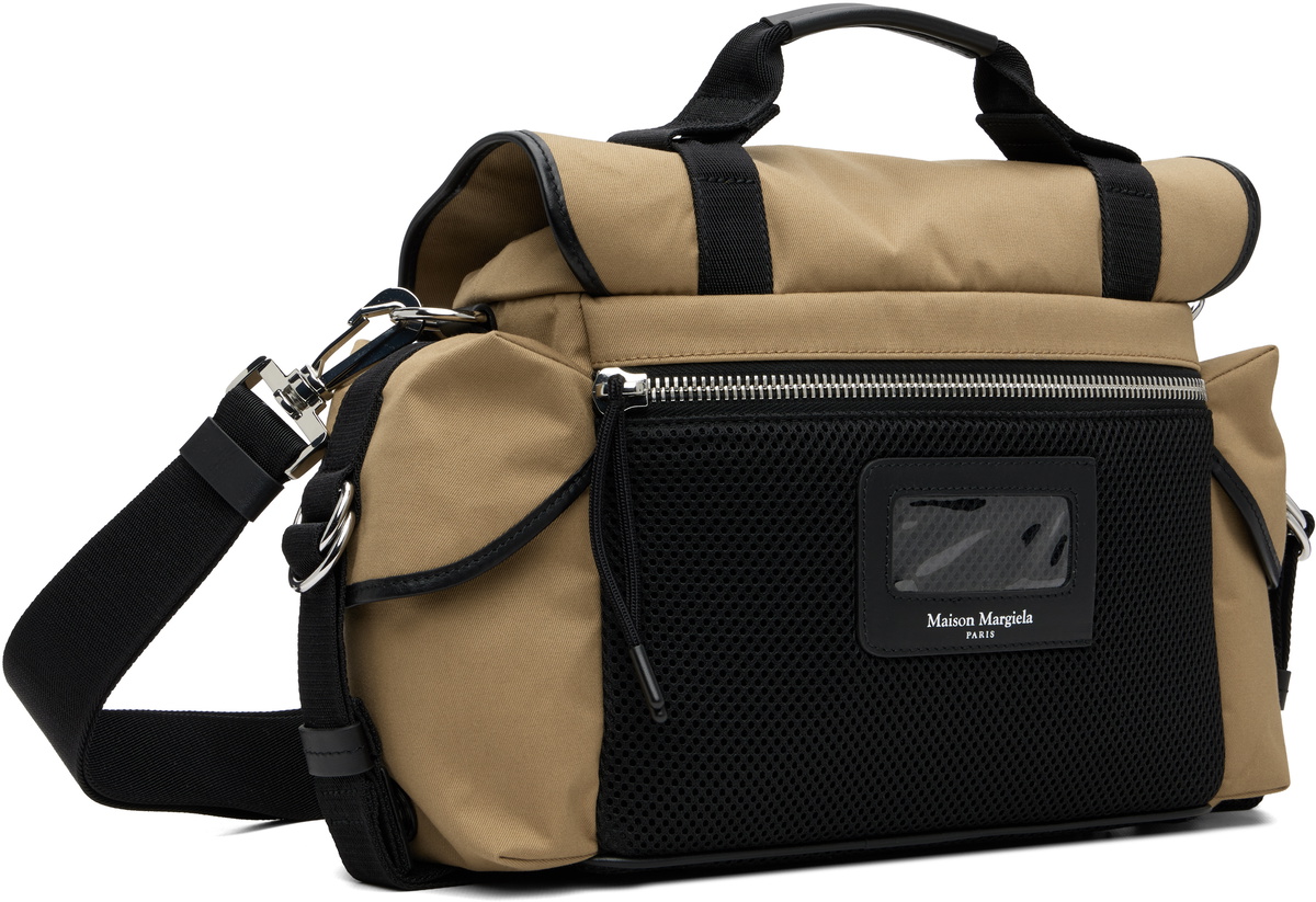 Maison Margiela Beige & Black High Tech Messenger Small Bag