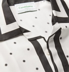 Casablanca - Printed Silk-Twill Shirt - White