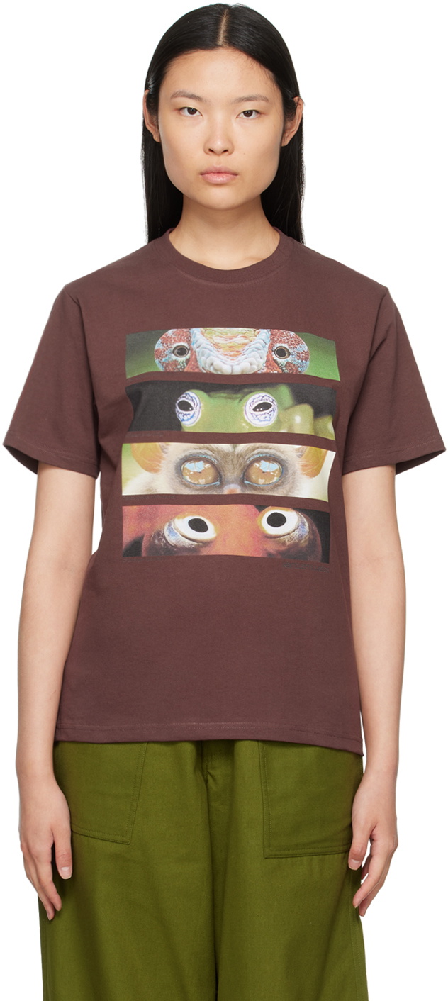 Gentle Fullness Brown Printed T-Shirt