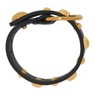 Versace Black Medusa Stud Bracelet