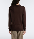 The Row Pauli wool and silk polo sweater