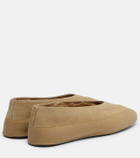 Le Monde Béryl Apres Ski shearling-lined suede ballet flats