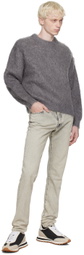 John Elliott Gray Brushed Sweater