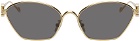 LOEWE Gold Anagram Hexagonal Sunglasses